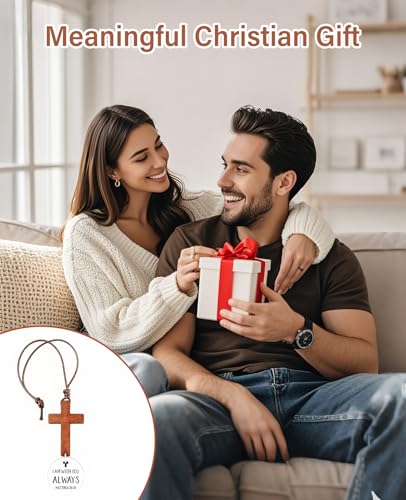 2PCS Cross for Car Mirror Hanging, Christian Gifts for New Driver Men Women, Rearview Hanger Cross Ornament Rear View Mirror Accessories
