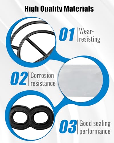 EMIHO 7129716 water softener seal kit with gaskets for Whirlpool, Kenmore, GE and Ecopure systems