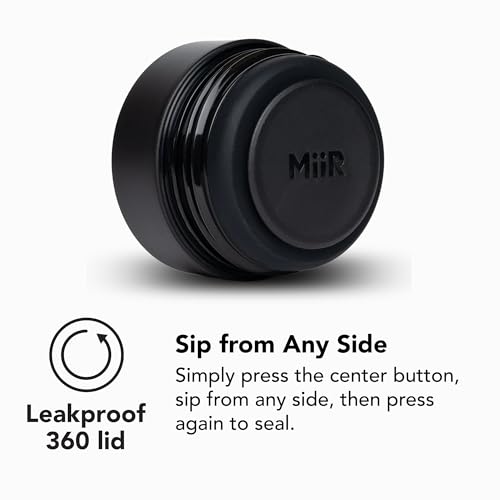 MiiR 360 Traveler, Stainless Steel Double-Wall Vacuum Insulated Tumbler - Leakproof 360 Lid for Easy Sipping on the Go; Perfect for Hot & Cold Drinks Evergreen-Recycled Stainless Steel 16 Ounces