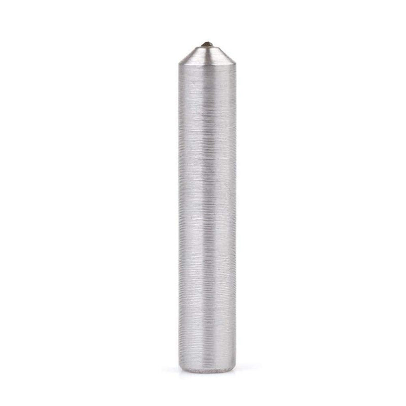 [Australia - AusPower] - Trolleyshop 1pc Silver 9.4 x 49mm/3/8" x 2" (D 3/8-Inch x H 2-Inch) Round Diamond Pen Dresser Grinder Shank Grinding Wheel Single Point Abrasive Tool 9.4 x 53mm / 3/8" x 2"(DH) 