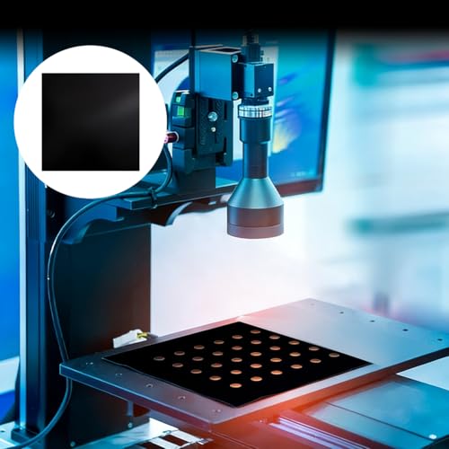 NBEADS 12 Pcs Black Laser Engraving Testing Paper, Self-Adhesive Laser Testing Paper Double-Sided Dimming Paper for Marking Machine and Optical Cutting, 20x20x0.02cm