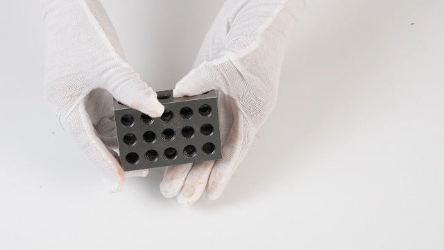Yosoo Health Gear Parallel Blocks, 1-2-3 Clamp Blocks, Hardened Precision Steel, 23 Holes for Milling Machine