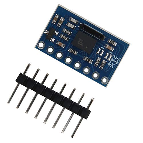 BNO055 9 Axis Sensor Module, Intelligent Orientation Tracking with I2C Serial Interface and 3V to 5V Stable Power for Robotics Plastic Board with Pin Header 1 Pack
