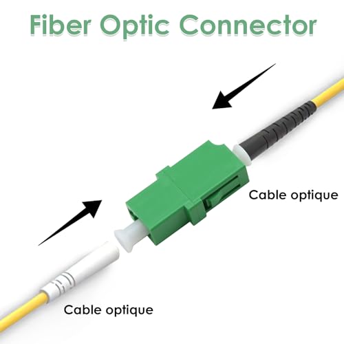 Pack of 6 Fibre Optic Adapter Socket Fibre Optic Coupling (LC/A, PC) Female Simplex Single Mode for Single Mode Cable Plug and Play Solution for Fast Cabling in Networks Data Centers and FTTH Applications