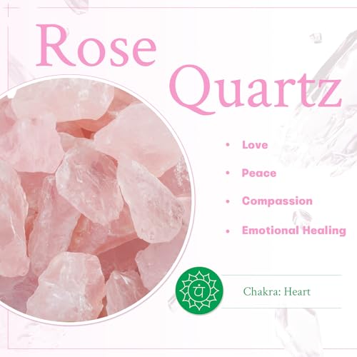 mookaitedecor 4 Pcs Rose Quartz Thumb Worry Stone for Anxiety Stress Relief