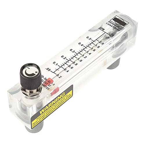 Air Gas Flow Meter, LZM-15T, 1-10 m3/h Flow Meter, Panel Air Gas Flow Type Flowmeter with Adjustable Control Valve for Gas/Oxygen/Air Flow Measurement