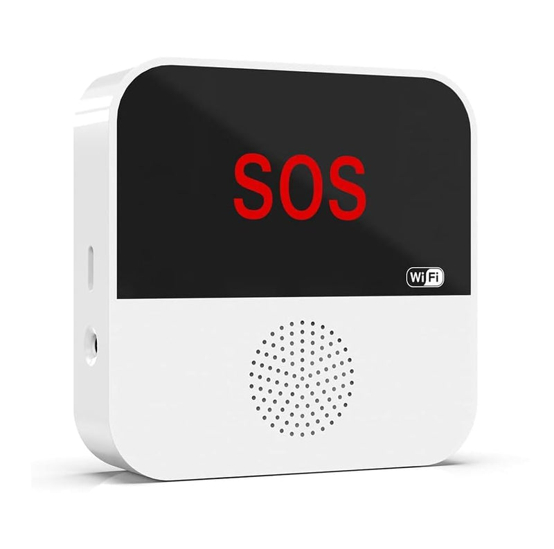 VOCA Wireless Personal Alarms & Pager for Elderly, Emergency Alarm, SOS Button, Panic Alarm, Nurse Call Bell, SOS System for Home/Personal, Caregiver Pager, Seniors, Patients, Disabled, 2.4G WiFi