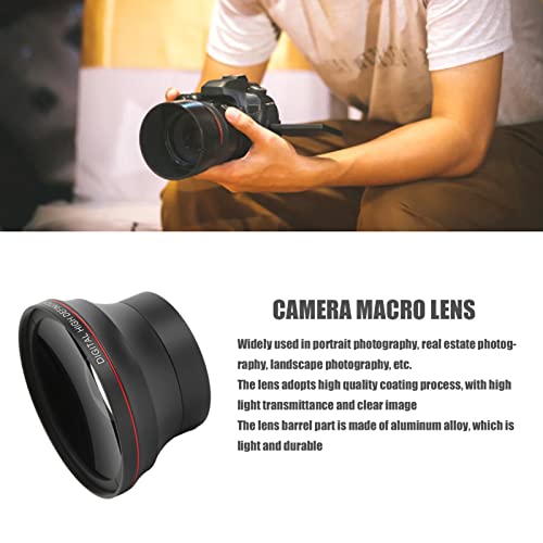 52mm Professional HD Wide Angle Lens, Detachable Macro Lens for Portrait and Landscape Photography, Fits All Lenses with 52mm Thread