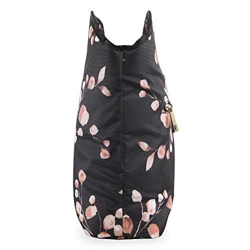 Bebe Tanya floral branch lunch tote bag with insulated interior and carry handles, perfect for keeping meals fresh.