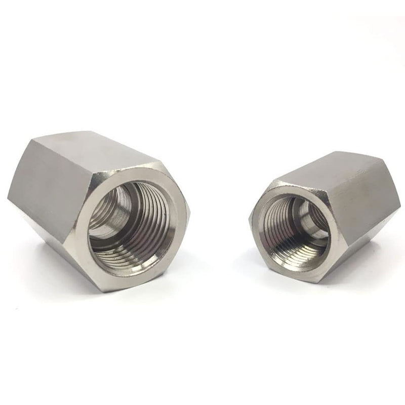 [Australia - AusPower] - 2pcs Pipe Fittings,Stainless Steel 3/8 NPT Female to 3/8 NPT Female Straight Hex Coupler/Coupling for Air, Liquid or Hydraulic Fitting,Industrial Air Tool Hose 3/8 Inch 