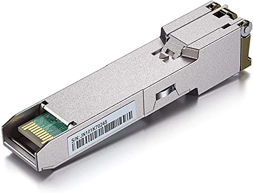 10Gtek 100Base-T/1000Base-T/2.5GBase-T/SFP SGMII RJ-45 Auto-Negotiation SFP Transceiver, Industrial Grade, Compatible with Ubiquiti UniFi, Fortinet, Netgear, TP-Link and Other Open Switches 100M/ 1G/ 2.5GBase-T(-40~+85℃)