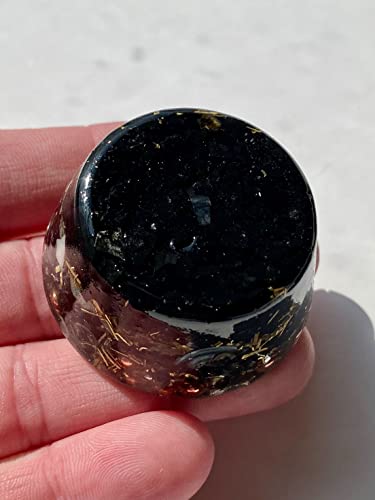 Shungite Single Crystal Small Tower Buster Orgone Generator Energy Accumulator PERFECT GIFTING TOOL! Orgonite Many Beautiful Ingredients!(Shungite) Shungite