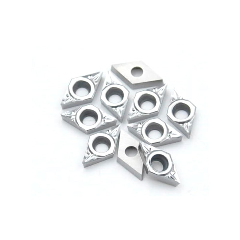 [Australia - AusPower] - Hopson Tools DCGT070204-ALU Indexable Inserts, HM Indexable Inserts for Machining Aluminium or Non-ferrous Metals (Pack of 10) DCGT070204-AL 
