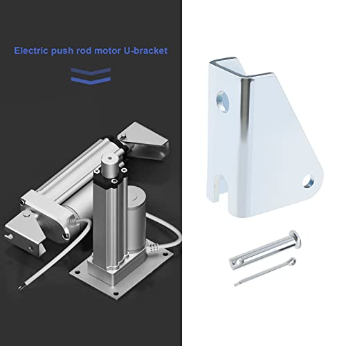 4PCS Linear Actuator Mounting Brackets Carbon Steel Electric Stand Lifting Rod Holder Electric Push Rod Support Metal Electric Actuator Accessories