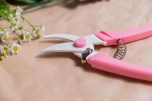 Warm grey Sakagen Hand Creation P-180 Japanese bypass pruning shears by Kyoto Hana Akari