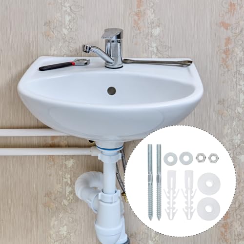 TOPPERFUN heavy-duty basin mounting kit with wall-mount sink screws, bolts and washers, pack of 2