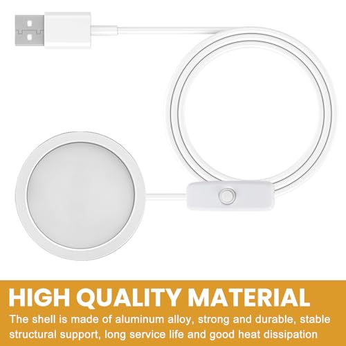 Pack of 5 3D Printer LED Lamps, Printer Light Kit, Three-Colour Continuous Dimming with 5 USB Adapters, DIY Prints Model Replacement Parts for A1/A1mini/P1S/P1P/X1C for Night Light and Decoration