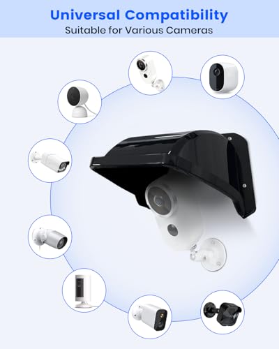 Universal Security Camera Sun Rain Cover Shield for Outdoor CCTV Camera 1 Pack