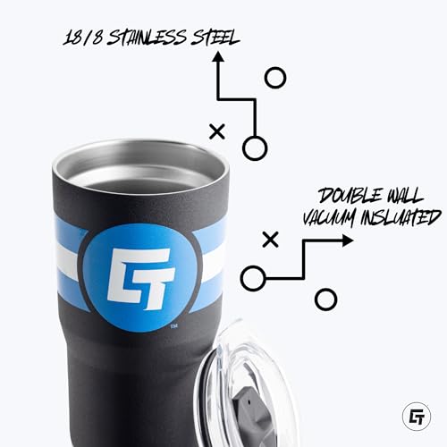 Gametime Sidekicks SEC 20oz White Tumbler - Officially Licensed, 18/8 Stainless Steel, Double-walled, Vacuum-insulated, UV LED Printed Logos - Mascot