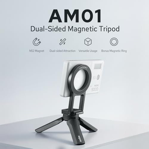 Godox AM01 Dual-Sided Magnetic Bracket for MA5R LED Light or Smarthone