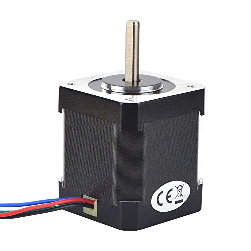 STEPPERONLINE Full D-Cut Shaft Stepper Motor Nema 17 0.9deg 46Ncm (65.1oz.in) 2A 42x48mm CNC 3D Printer