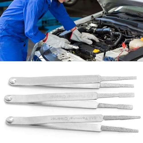 3PCS Terminal Cleaner Set Electrical Connector Cleaning Tools for Male & Female Connectors - Durable Metal Construction for Optimal Performance