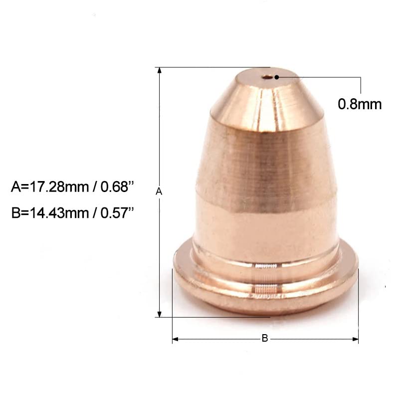 37 pcs Plasma Cutter Torch S45 Accessory Kit PR0010 Electrodes PD0116-08 Nozzle Tips Spacer Guide Retaining Cap Gas Diffuser CV0010 Consumables for S45 Torch 37PCS