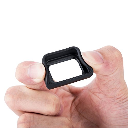 JJC 2-Pack FDA-EP10 Soft Viewfinder Eyecup Eyepiece Eye Cup & 2 Pack FA-SHC1M Hot Shoe Cover Cap for Sony A6300 A6100 A6000 Cameras