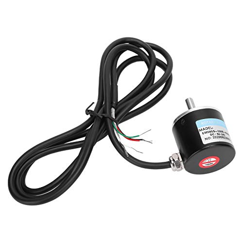 Encoder Incremental Optical Encoder, AB 2-Phase, 5-24V DC Full Wave Encoder for Office Automation Technology (100B)