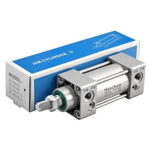 Heschen SC 40-25 Air Cylinder 40mm Bore 25mm Stroke Double Acting PT1/4