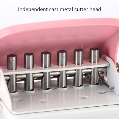 Vvikizy 99H9 pink 26-hole puncher for A4, B5 and A5 loose-leaf paper