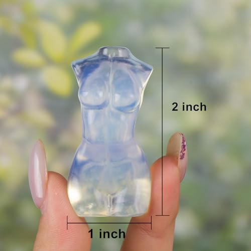 Opalite Crystal Goddess Statue Elegant Art Sculpture Divine Feminine Decor Sacred Woman 2 Inch Figurine Spiritual Altar Piece Healing Stone Artwork Collectible Craftsmanship Home