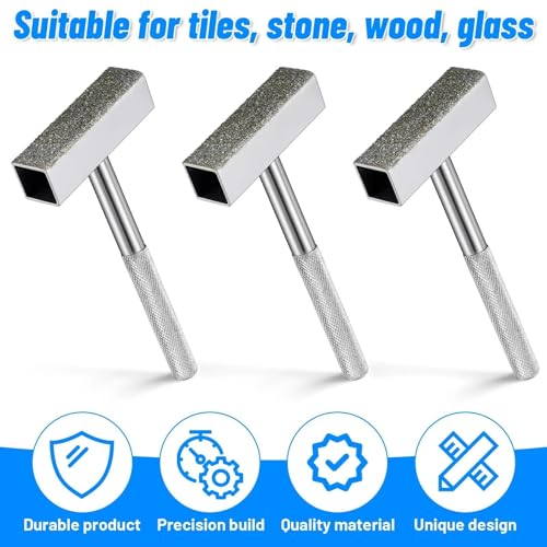 Anhoer 3-Piece Set Grinding Discs Dresser Sharpening Stone Cutter Dressing Tools for Diamonds Diamond Grinding Wheel Dresser 45 x 10 mm for Grinding Deburring Discs Silver | Steintrimmer Abrichtwerkzeuge für Diamanten Diamant-Schleifscheibe Dresser zum...