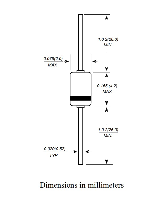 [Australia - AusPower] - Horinktor 20pcs 1N5711 Schottky Barrier Diode for General Purpose Applications. 