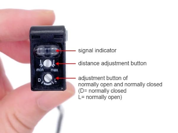 [Australia - AusPower] - Eujgoov Infrared Photoelectric Switch, 12-24V Through-Beam Sensor with Long Cable for Car Doors and Garages(E3Z-D82) E3Z-D82 