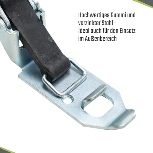 Locking Bearing Shovel Holder Spade Holder Ax Holder Broom Holder Tension Lock Device Holder Garden (Galvanized Steel, 80 mm) Galvanized steel