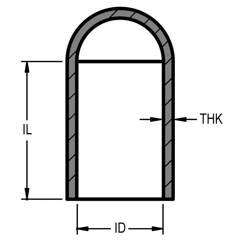 [Australia - AusPower] - Protection Force Round Cap for 7/16" 11mm OD X26 mm Length (Pack of 100) Pipe Post Tube End Cover 7/16-14 UNC 7/16-20 UNF M11 Screw Thread Protectors Elastic Rubber 11mm(7/16") 