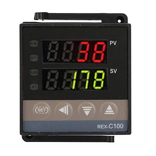 [Australia - AusPower] - Walfront PID Temperature Controller REX-C100 Digital LED Thermostat Controller Regulator with K Thermocouple Sensor AC110V-240V, 0C1300C 