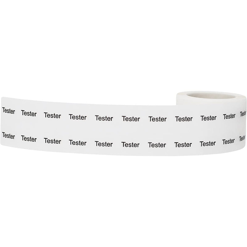 Clear Tester Stickers, 1/2 Inch Round, 1000 Labels on a Roll Clear