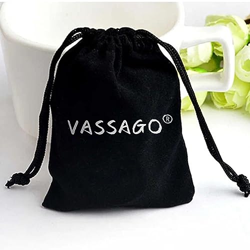 VASSAGO Star of David Keychain for Women Men Jewish Star Menorah Keyring Stainless Steel Hanukkah Keychain Israel Religious Jewelry Gold
