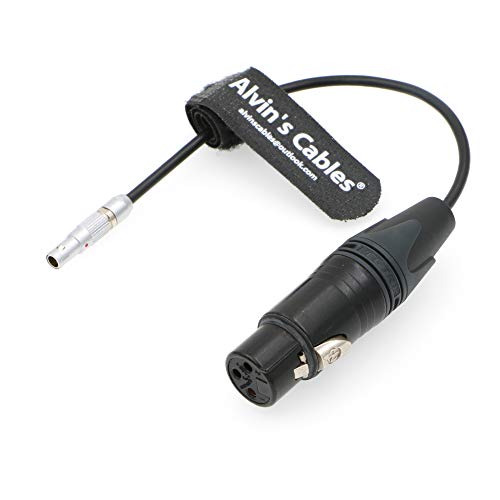 Alvin's Cables Audio Cable Straight 00 5 Pin Male to XLR 3 Pin Female for Z CAM E2 Camera straight 5 pin 15cm