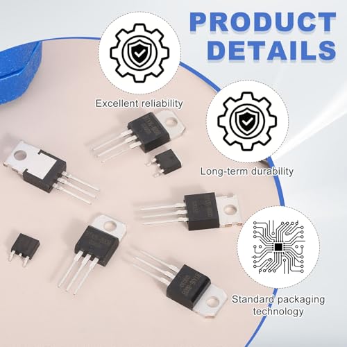 QUARKZMAN Pack of 5 Bidirectional Thyristor BTA16-800B TO-220 800V 16A Rail Silicon Controlled Rectifier for Electronic Instruments Smart Home Devices Drones