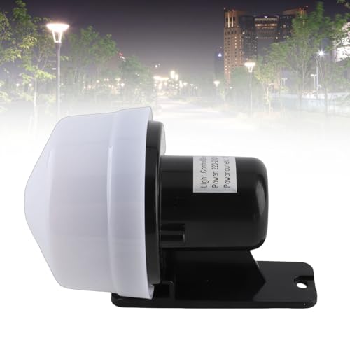 Photocell Light Switch,Equipped Automatic Photoelectric Sensor Outdoor Energy-saving Lighting High Sensitive Light Control Switch On/Off for Street Wall Garden Lamp AC 230V