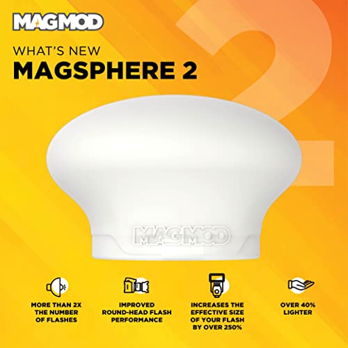 MagMod MagSphere 2 Flash Diffuser, Photography Lighting Flash Modifier