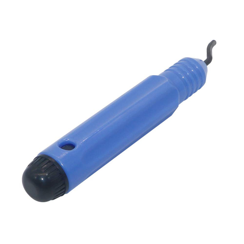 [Australia - AusPower] - Hand Metal Deburring Tool NB1100 Handle + 10 pcs BS1010 Rotary Deburr Blades, Burr Remover Hand Tool for Wood/Plastic/Aluminum/Copper and Steel 