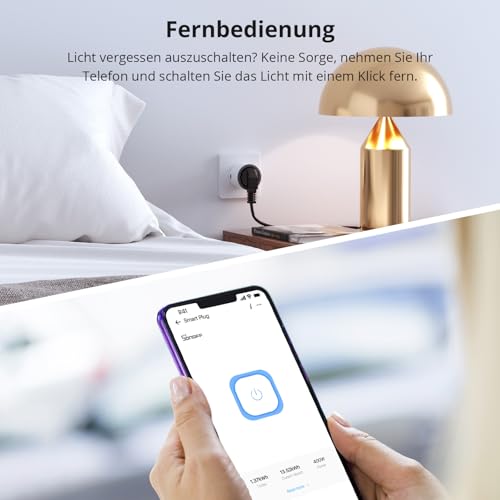 SONOFF S60TPF Smart WiFi Socket 16A 4000W, Smart Plug with Current Measurement, Overload Protection, Voice Control, Compatible with Alexa/Google Home (2.4G WiFi) 1