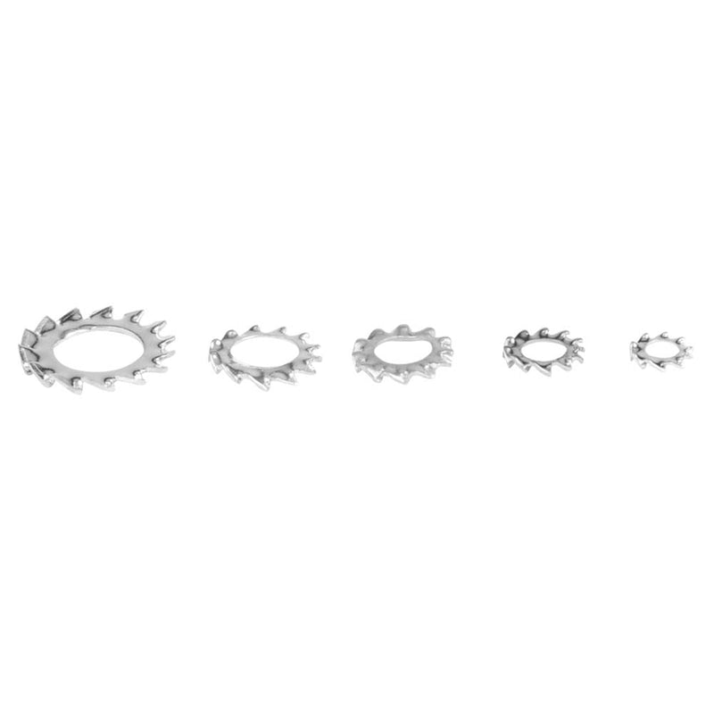 [Australia - AusPower] - 700Pcs Copper Washer Assortment Set, M3~M8 5Kinds Galvanized Hexagonal Counter Sunk Screw Nut Kit Flat Washers Assortment Set for Electrical Connections 