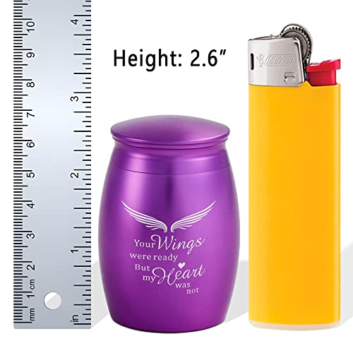 Mini Keepsake Urn for Adult Ashes Female/Mom/Women/Grandma Purple
