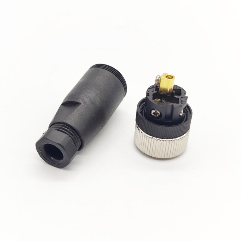 [Australia - AusPower] - 5Pcs M12 5 Pin Female Connector, A Code Unshiled Industrial Circular Connector Field Assembly Wireable Adapter IP67 Waterproof Straight Sensor for Electric Bicycles PG7 Cable 125V 4A 