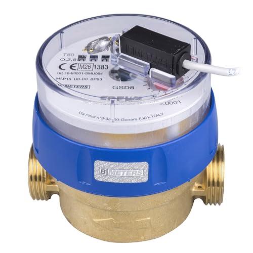 SPEWA Water Meter Q3 = 2.5 Length 80 mm with Pulse Output 1 Litre GSD 8 Cold Water, Calibrated 2026